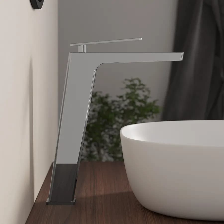 Miscelatore lavabo alto in ottone cromo - Thano