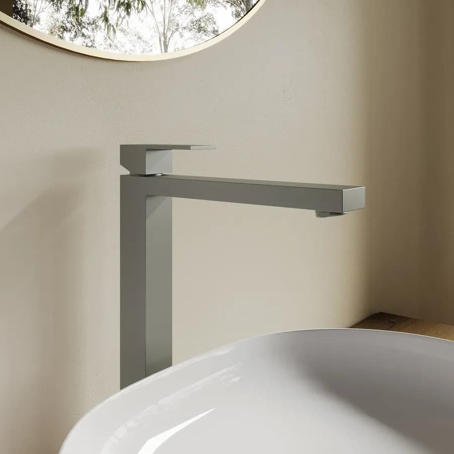 Miscelatore lavabo alto in ottone fango - kyria