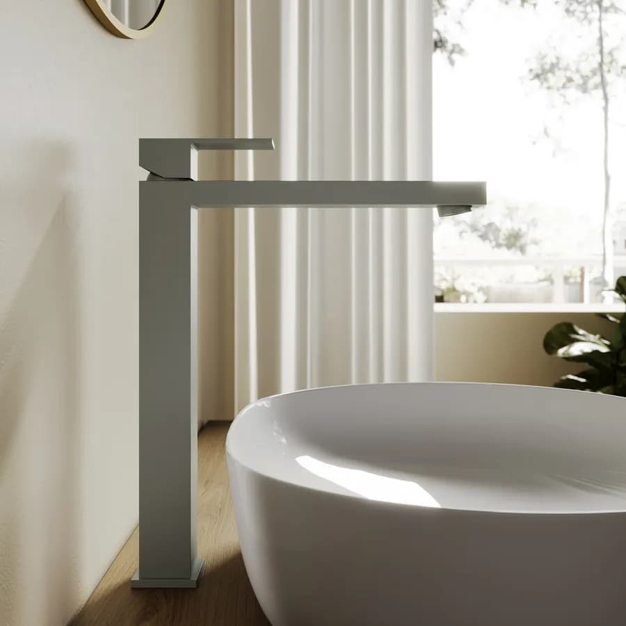 Miscelatore lavabo alto in ottone fango - kyria