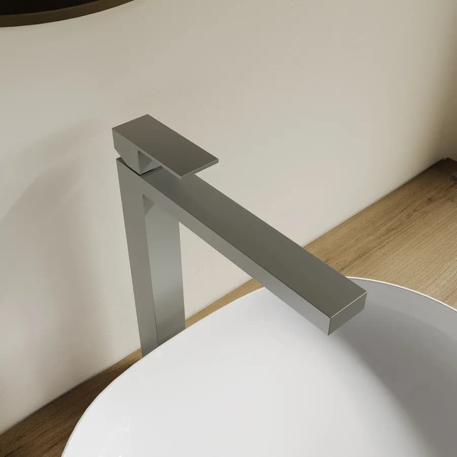 Miscelatore lavabo alto in ottone fango - kyria