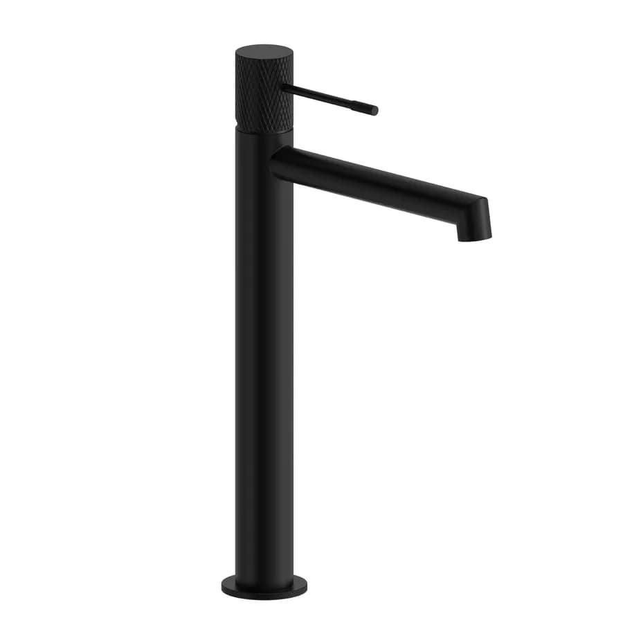 Miscelatore lavabo alto in ottone nero opaco - Crystal
