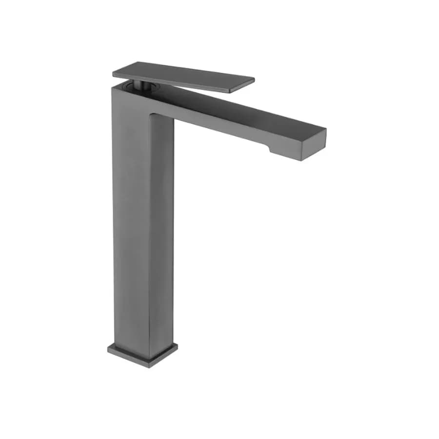 Miscelatore lavabo alto in ottone nero satinato - Mamba