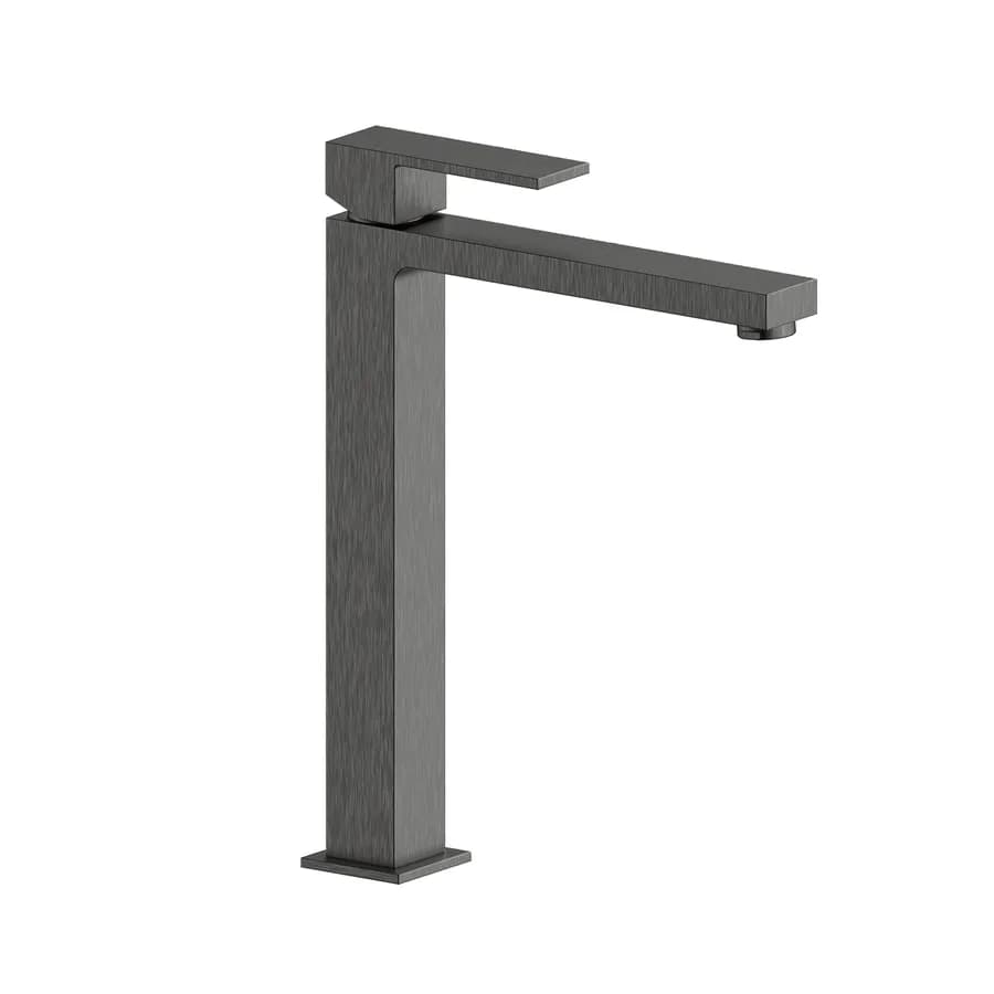 Miscelatore lavabo alto in ottone nero spazzolato - Tiamat