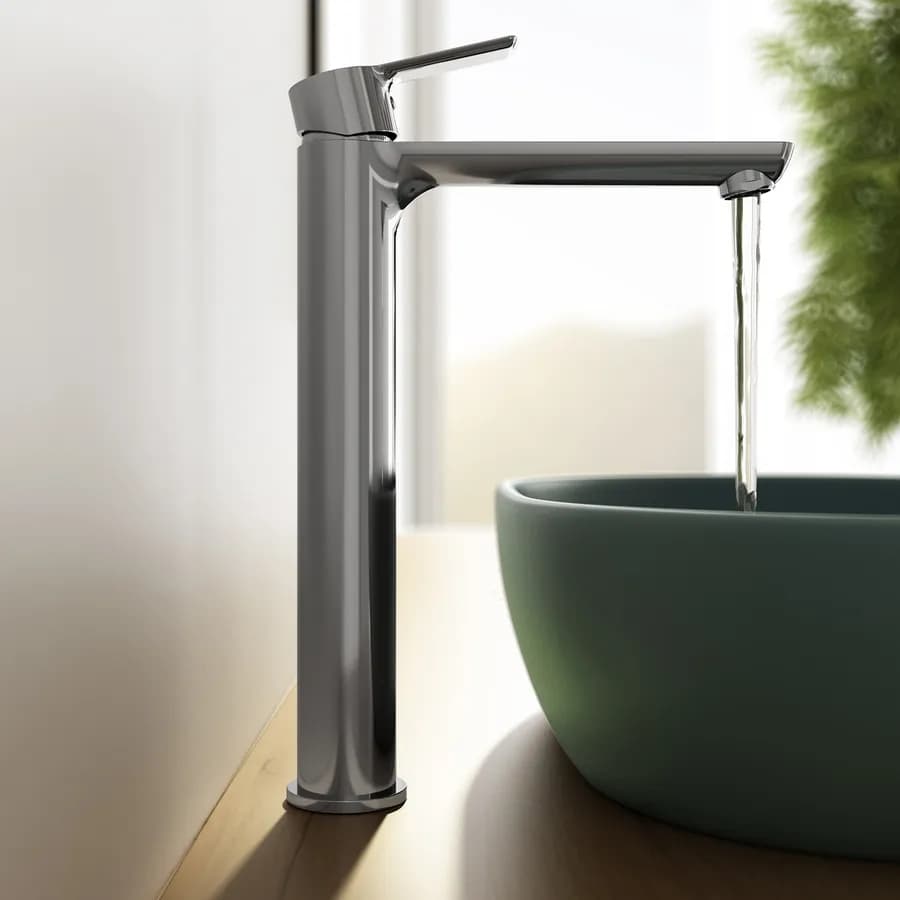 Miscelatore lavabo alto cromo – Key