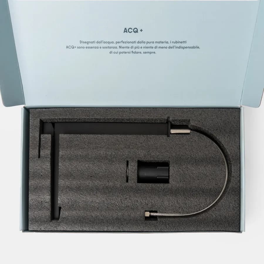 Miscelatore lavabo alto nero opaco – Kyria