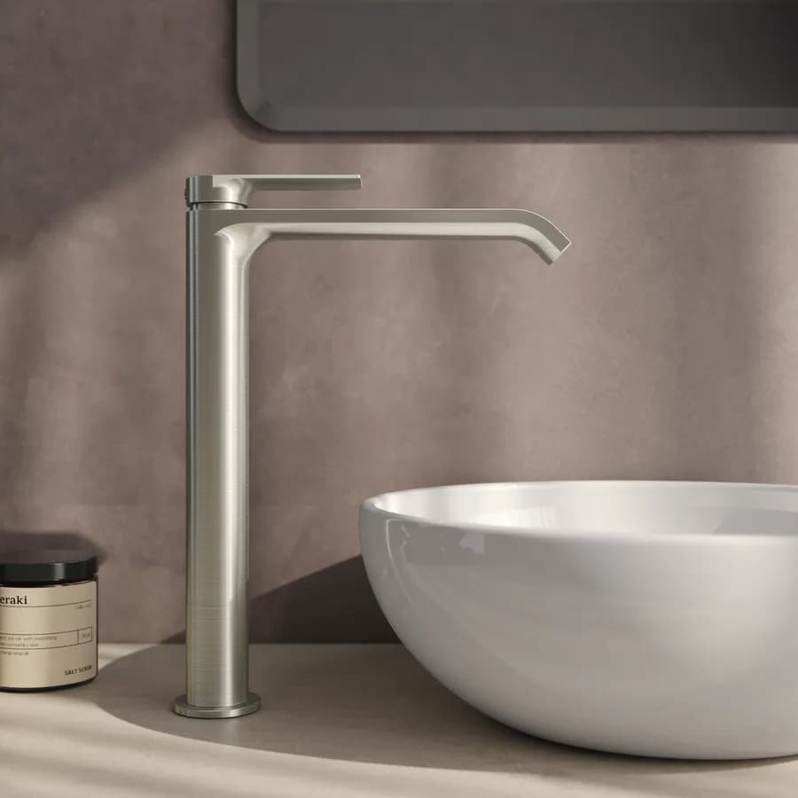 Miscelatore lavabo alto spazzolato – Iota