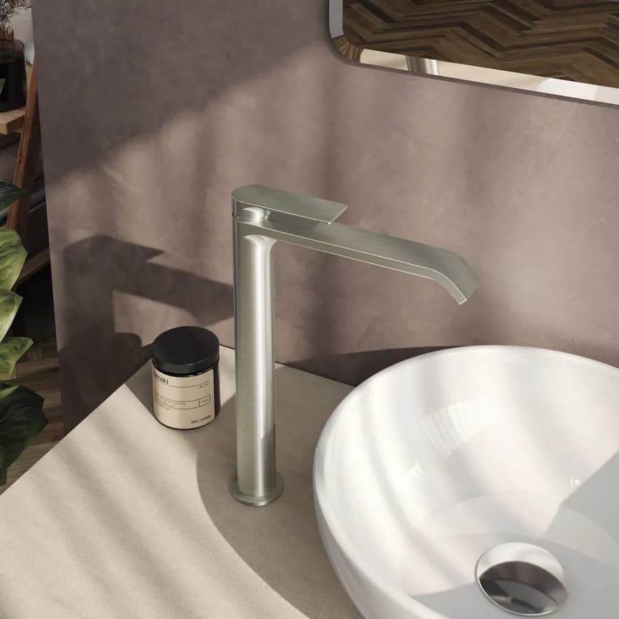 Miscelatore lavabo alto spazzolato – Iota