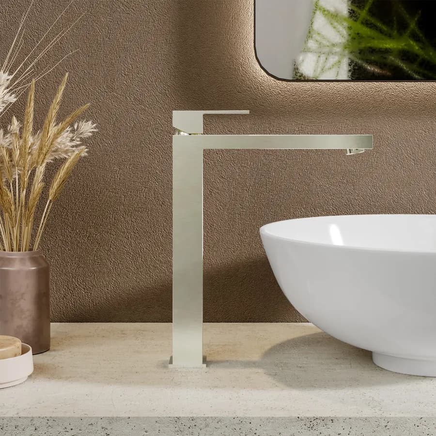Miscelatore lavabo alto spazzolato – Kyria