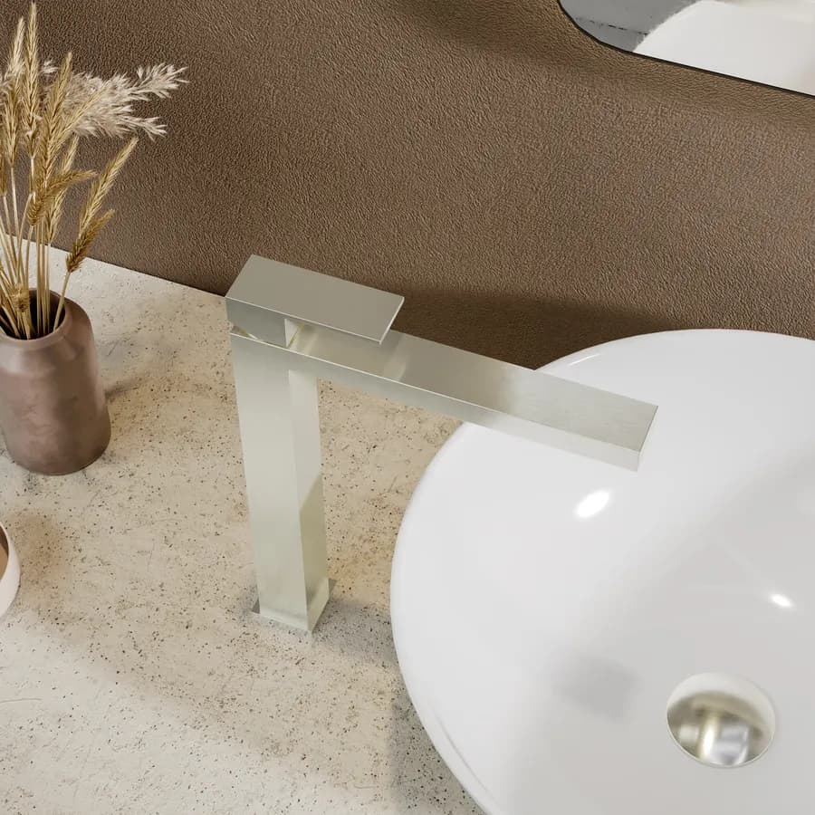 Miscelatore lavabo alto spazzolato – Kyria