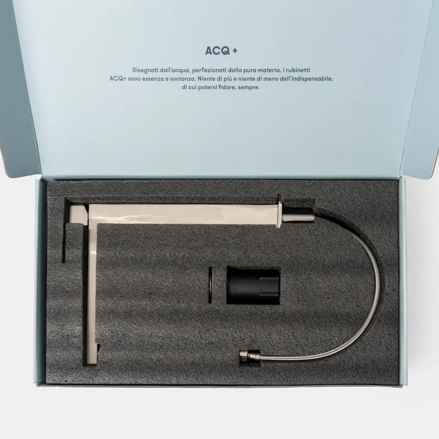 Miscelatore lavabo alto spazzolato – Kyria