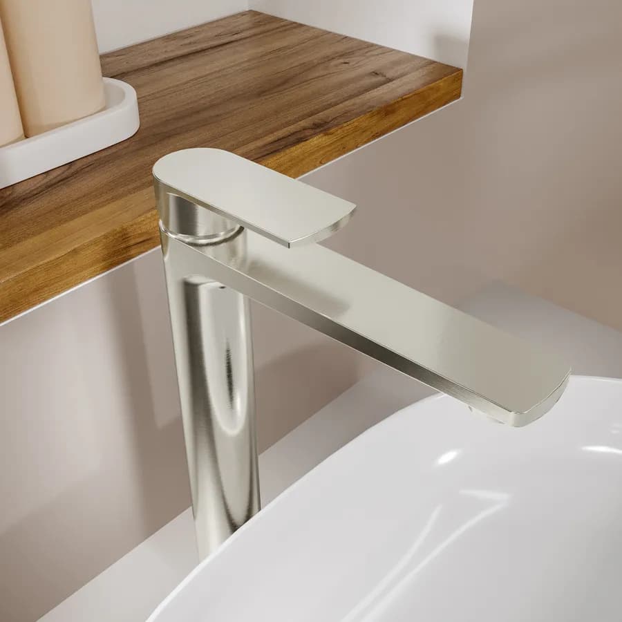 Miscelatore lavabo alto spazzolato – Fluid