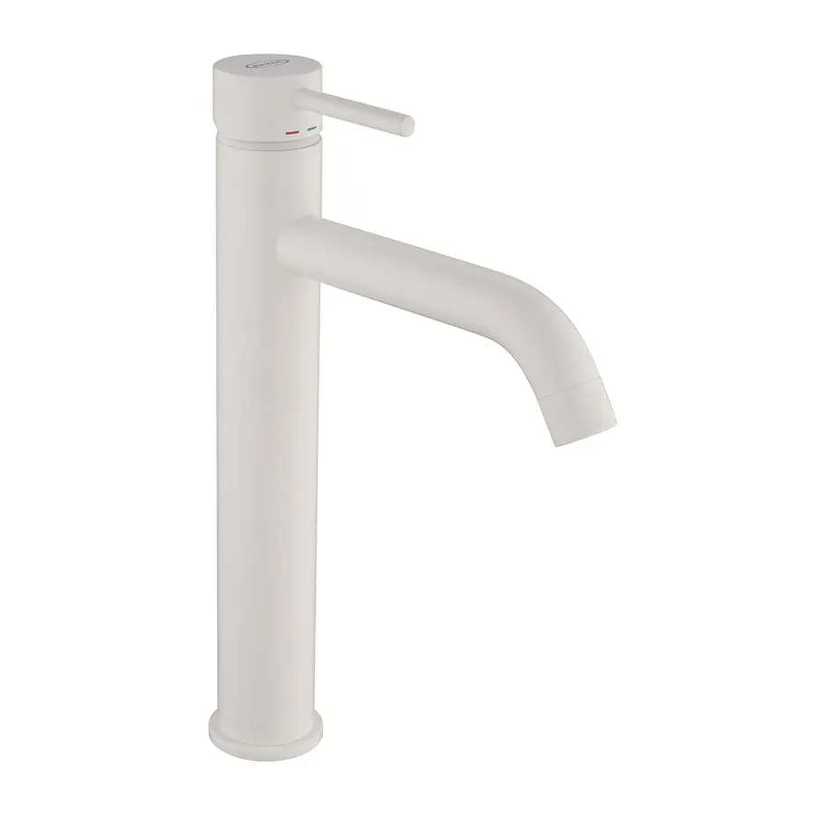 Miscelatore per lavabo canna alta bianco opaco Gun di Jacuzzi - Rubinetteria