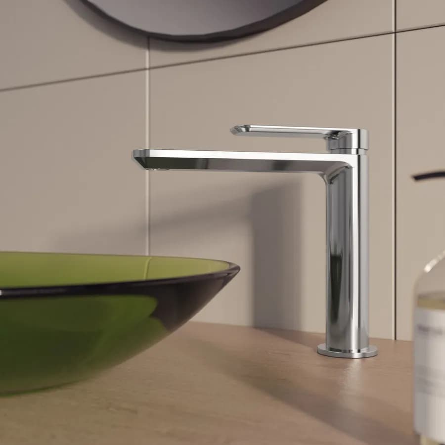 Miscelatore lavabo con bocca lunga cromo – Fusion