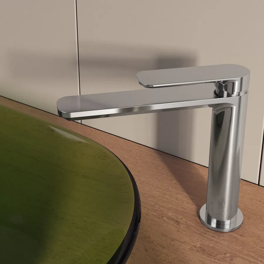 Miscelatore lavabo con bocca lunga cromo – Fusion
