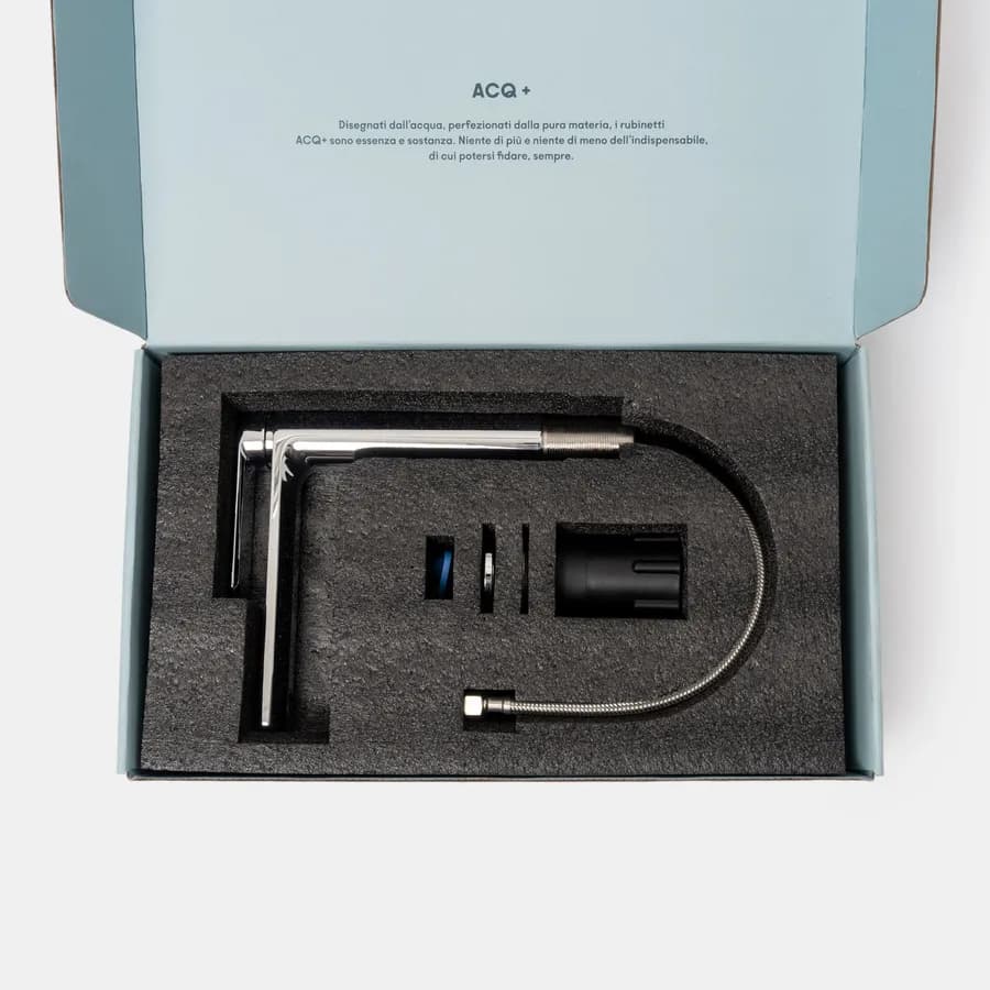 Miscelatore lavabo con bocca lunga cromo – Fusion