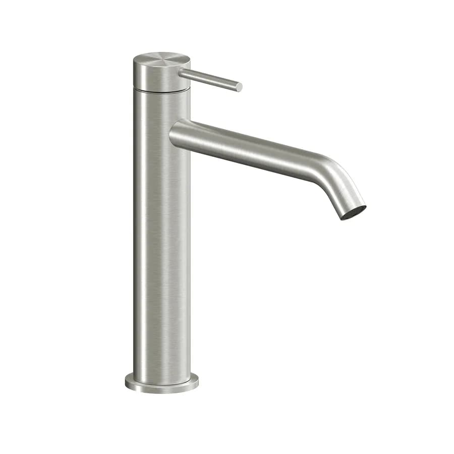Miscelatore lavabo con bocca lunga in acciaio inox 316 satinato – Pure