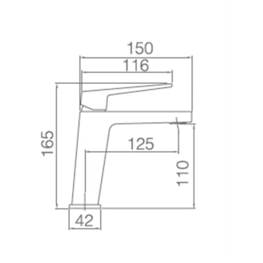 Miscelatore lavabo cromato - Forg