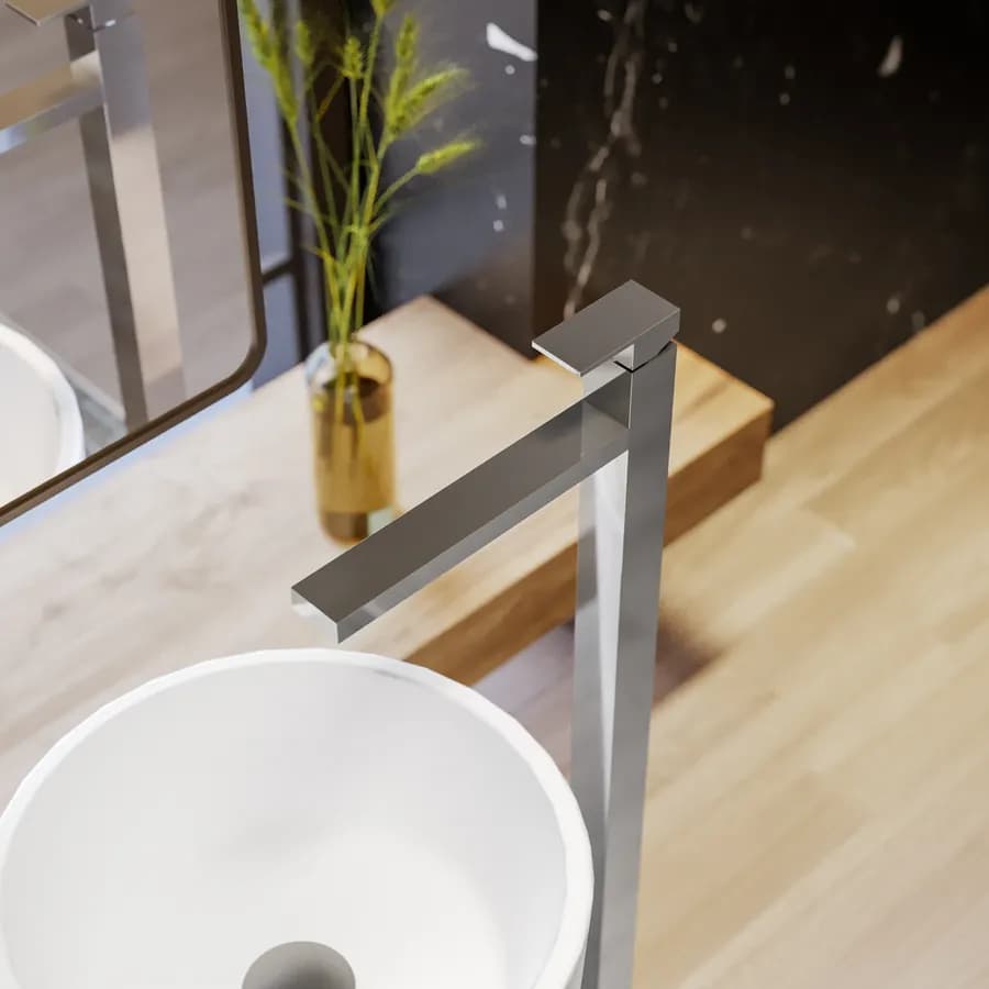 Miscelatore lavabo freestanding cromo – Kyria