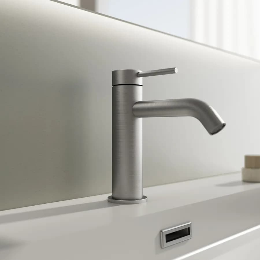 Miscelatore lavabo in acciaio inox 316 satinato - Pure