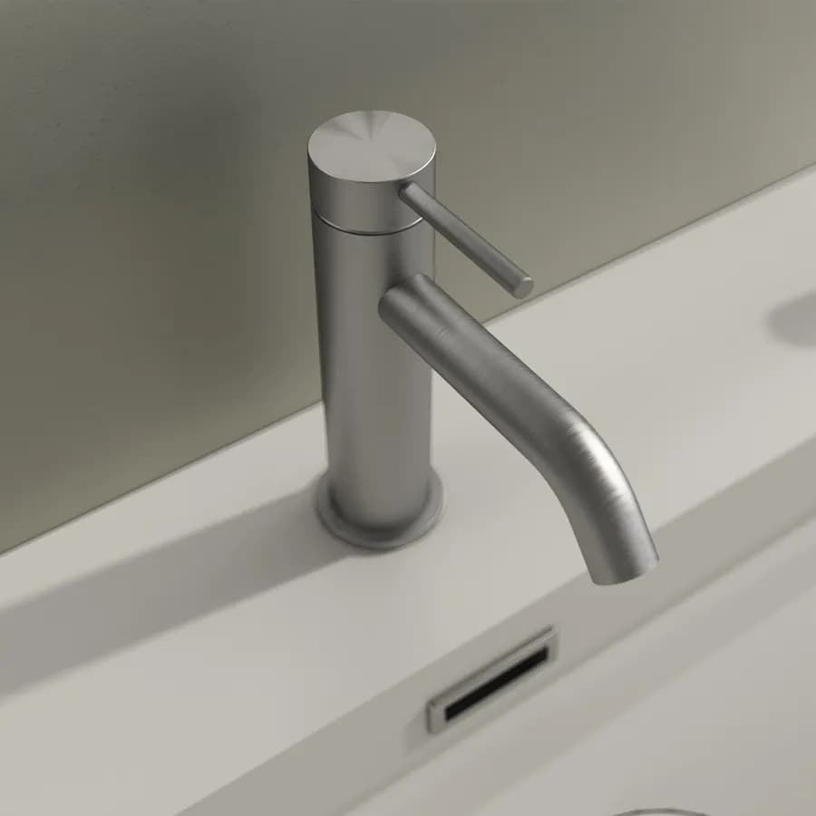 Miscelatore lavabo in acciaio inox 316 satinato - Pure