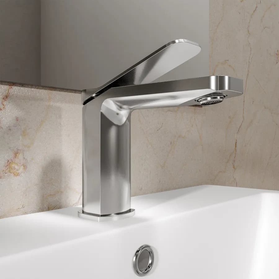 Miscelatore lavabo in ottone cromo – Wing