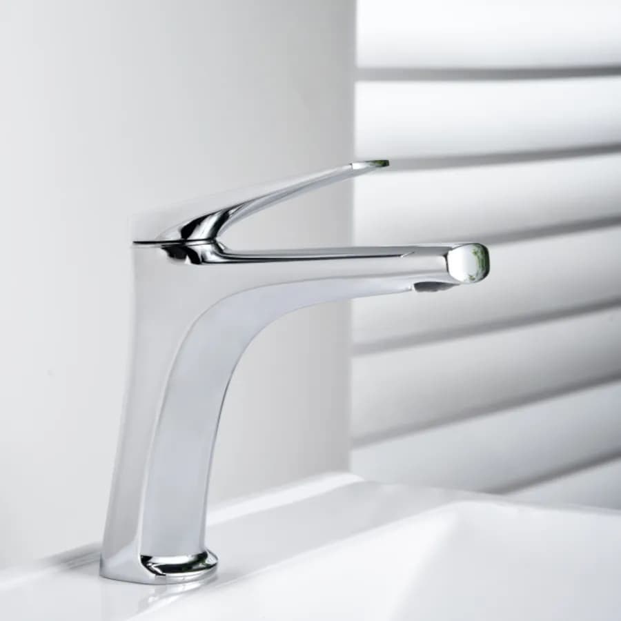 Miscelatore lavabo in ottone cromo - Poet