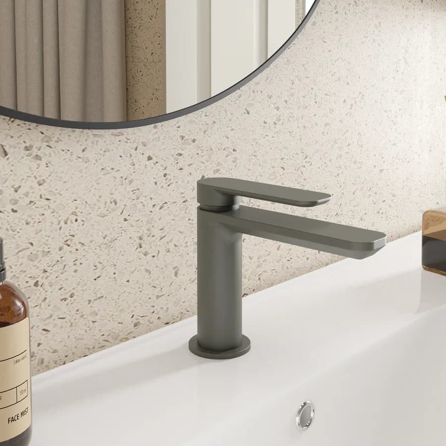 Miscelatore lavabo in ottone fango - Fusion