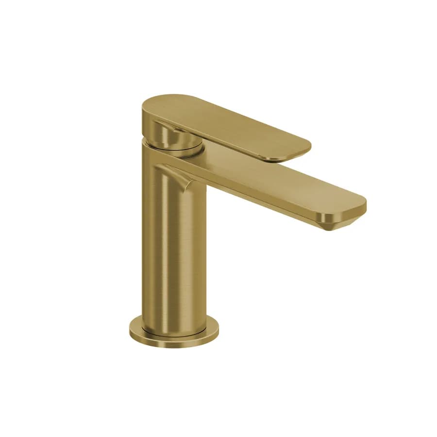 Miscelatore lavabo in ottone oro spazzolato anti-impronta - Fusion