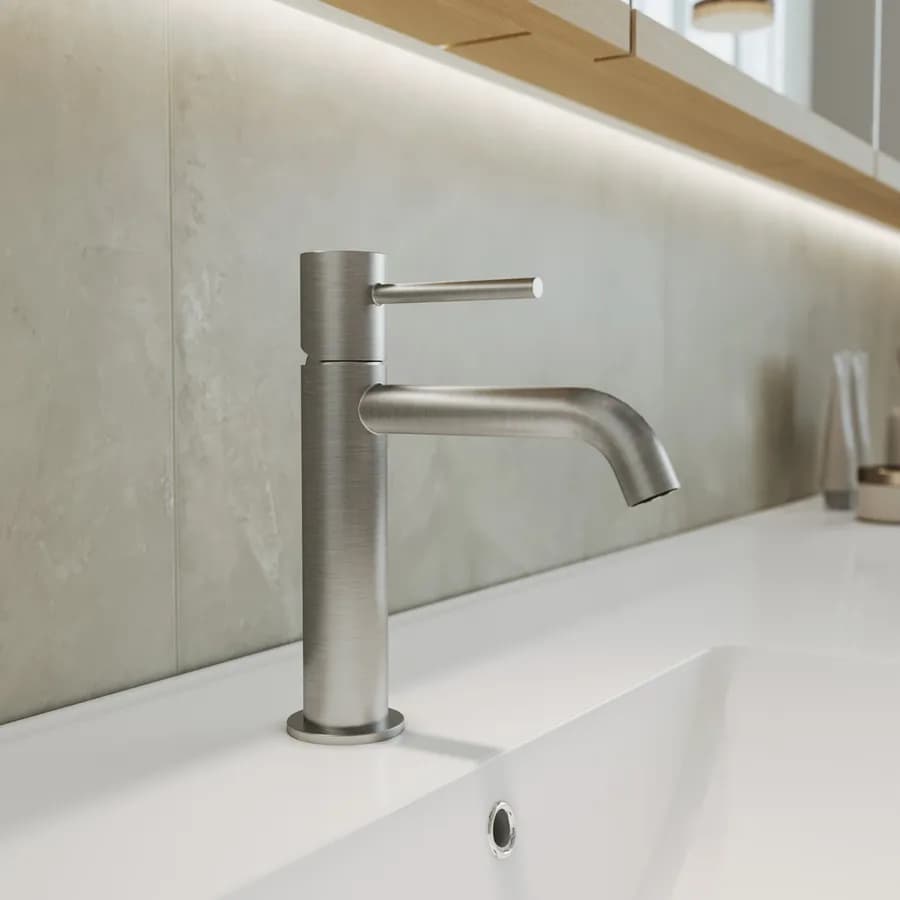 Miscelatore lavabo in ottone spazzolato - Oasis