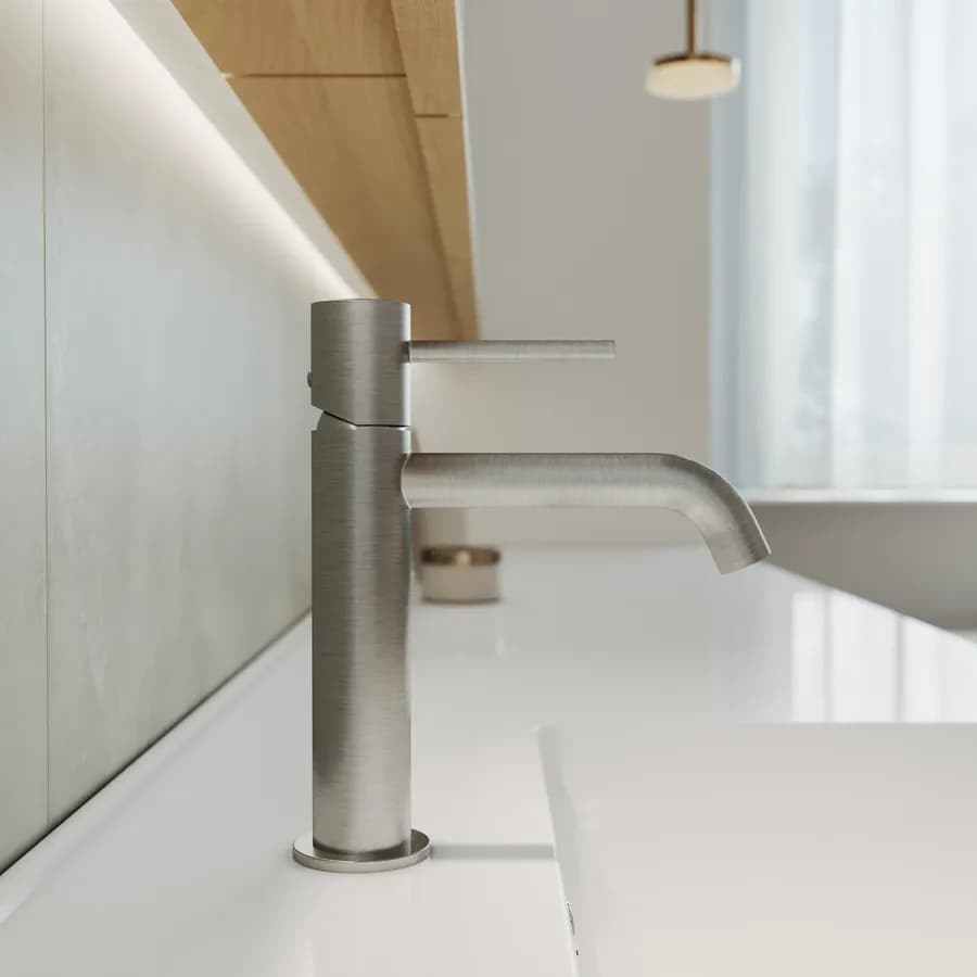 Miscelatore lavabo in ottone spazzolato - Oasis