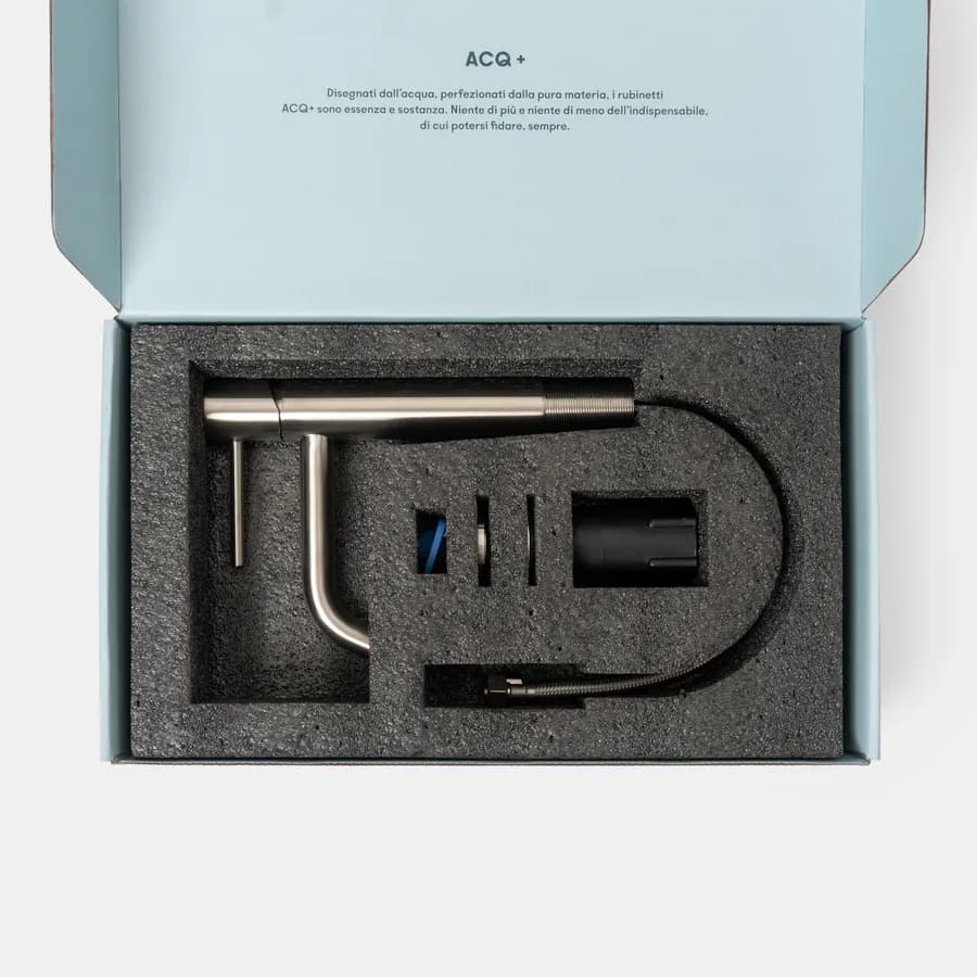 Miscelatore lavabo in ottone spazzolato - Oasis