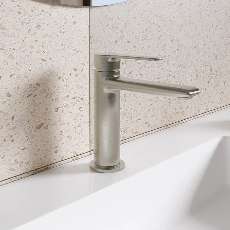 Miscelatore lavabo in ottone spazzolato - Tila