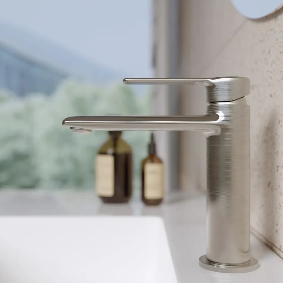 Miscelatore lavabo in ottone spazzolato - Tila