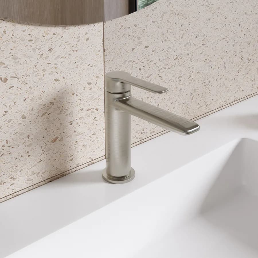 Miscelatore lavabo in ottone spazzolato - Tila