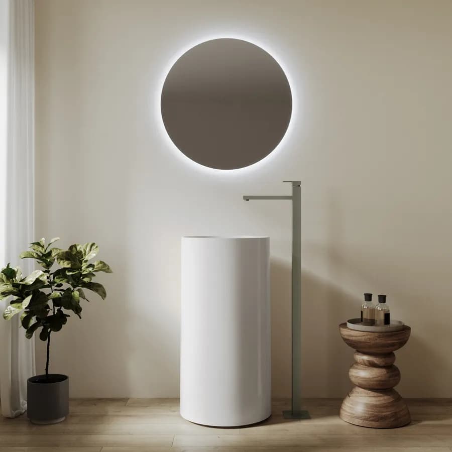 Miscelatore lavabo lavabo freestanding fango - Kyria