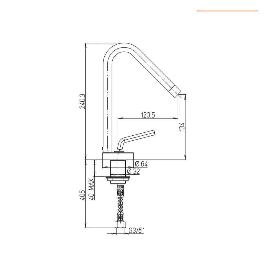 Miscelatore lavabo per piletta click clack nero opaco Lumos di Jacuzzi - Rubinetteria