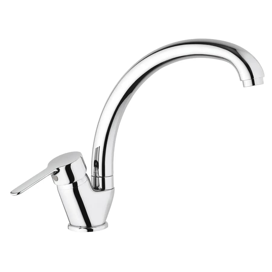 Miscelatore lavello in ottone cromato con canna girevole - Paini P3