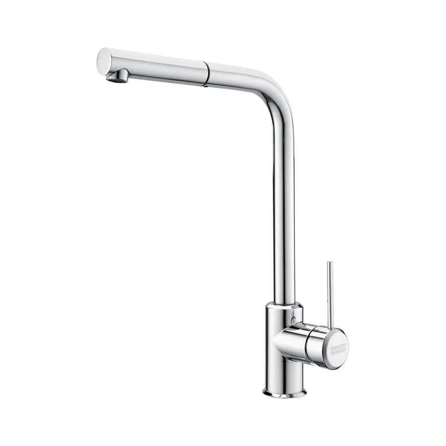 Miscelatore per lavello da cucina Franke serie Sirius con doccetta estraibile cromo