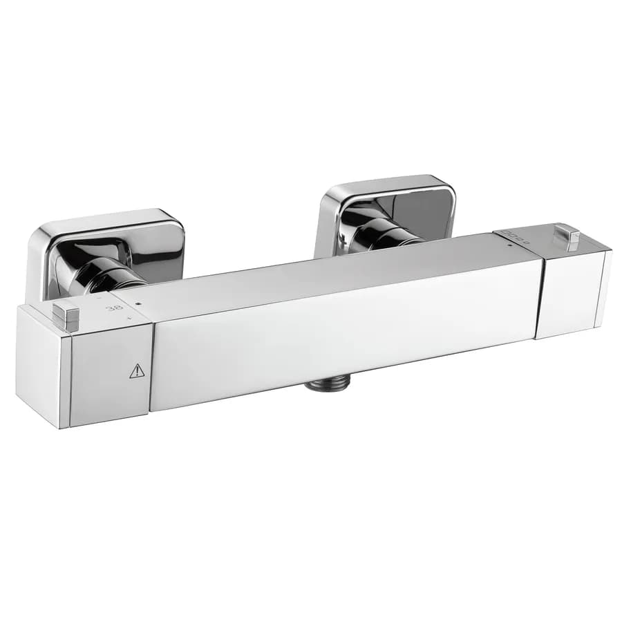 Miscelatore termostatico forma cubica per doccia senza flessibile Huber Cube