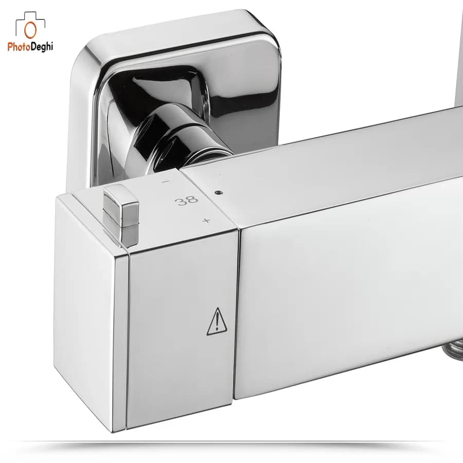 Miscelatore termostatico forma cubica per doccia senza flessibile Huber Cube