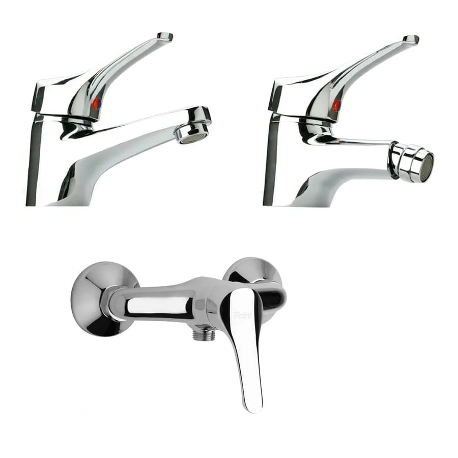 Miscelatori Paini Pilot lavabo bidet e doccia a muro installazione esterna