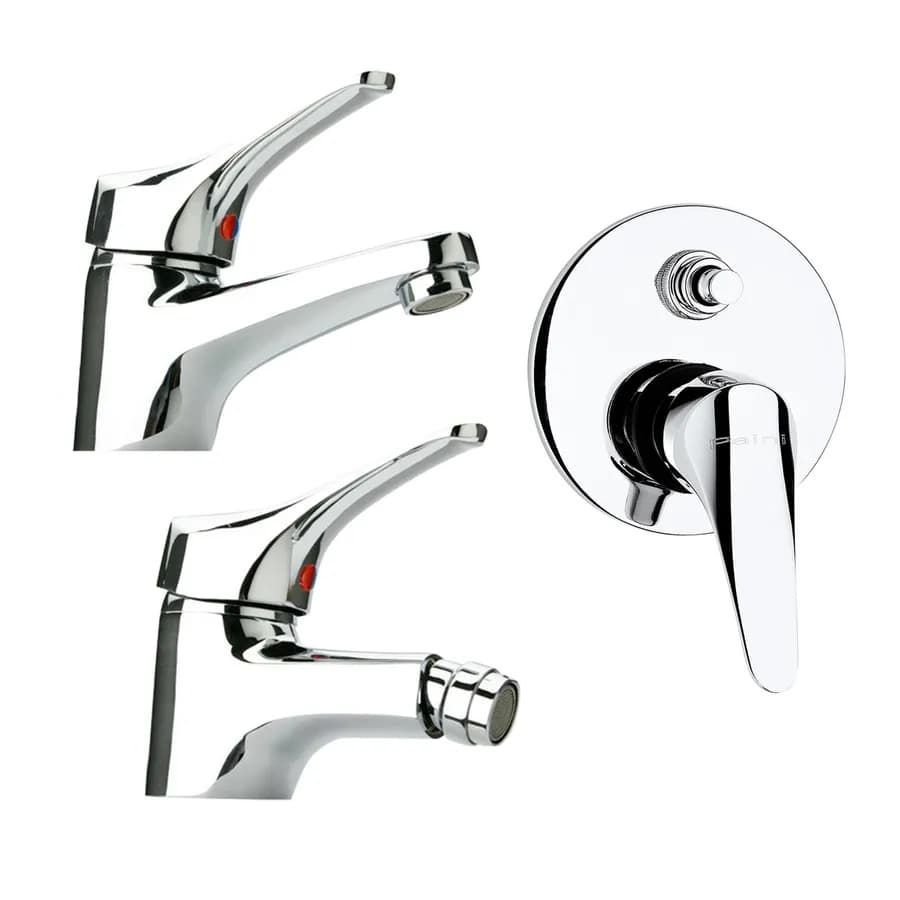 Miscelatori Paini Pilot lavabo bidet e incasso doccia con deviatore