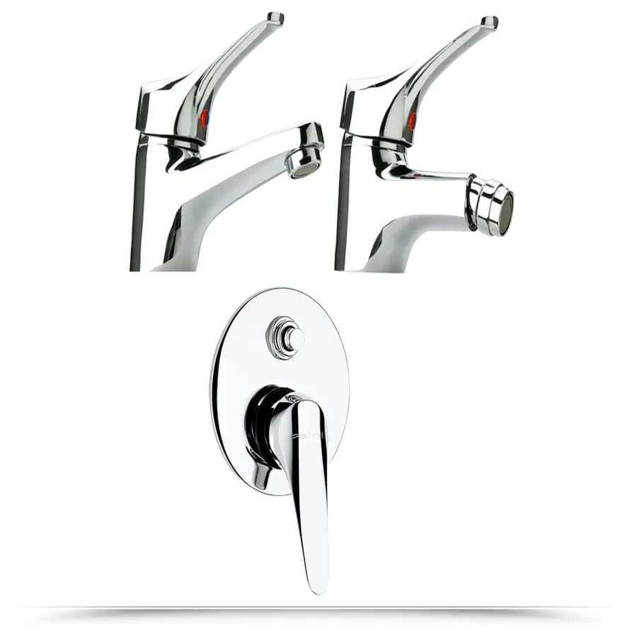 Miscelatori Paini Pilot lavabo bidet e incasso doccia con deviatore