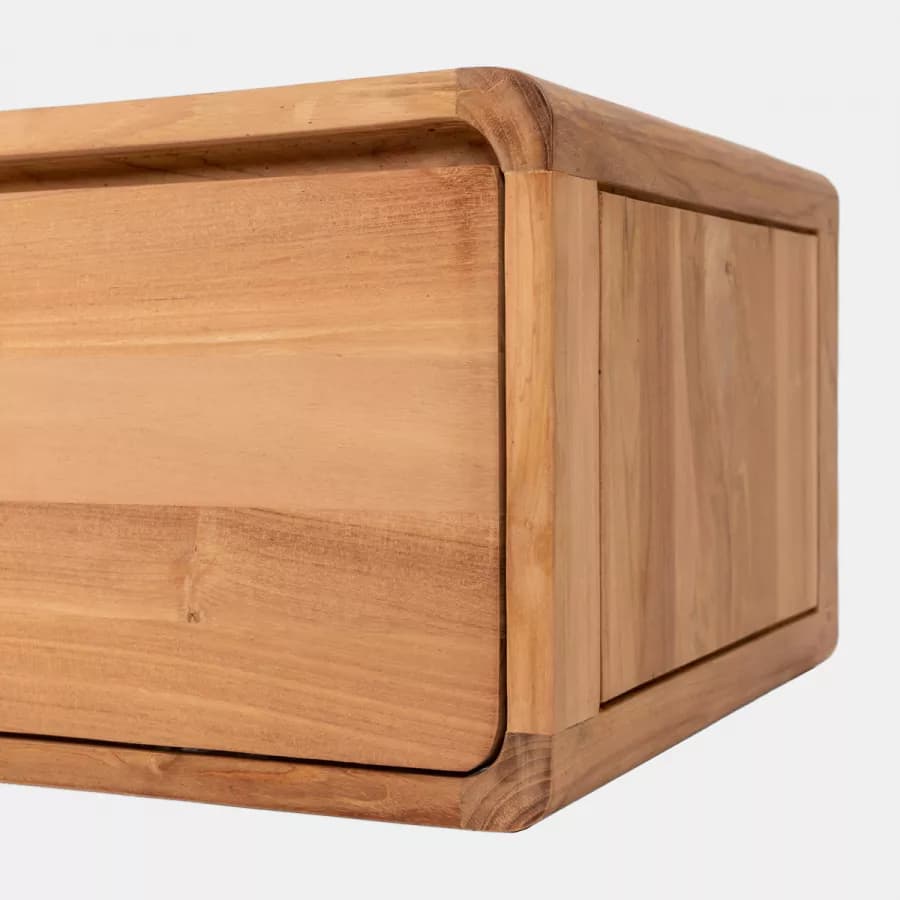 Mobile bagno sospeso 145 cm in teak naturale - Arborea