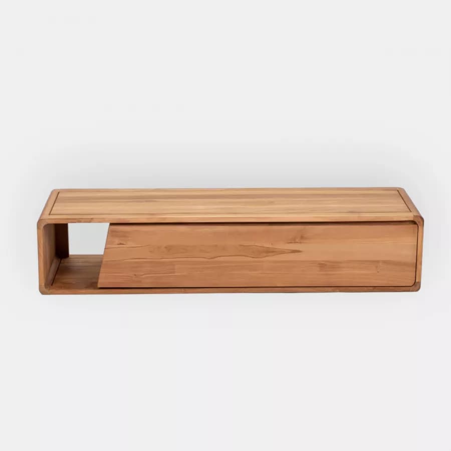 Mobile bagno sospeso 145 cm in teak naturale - Arborea