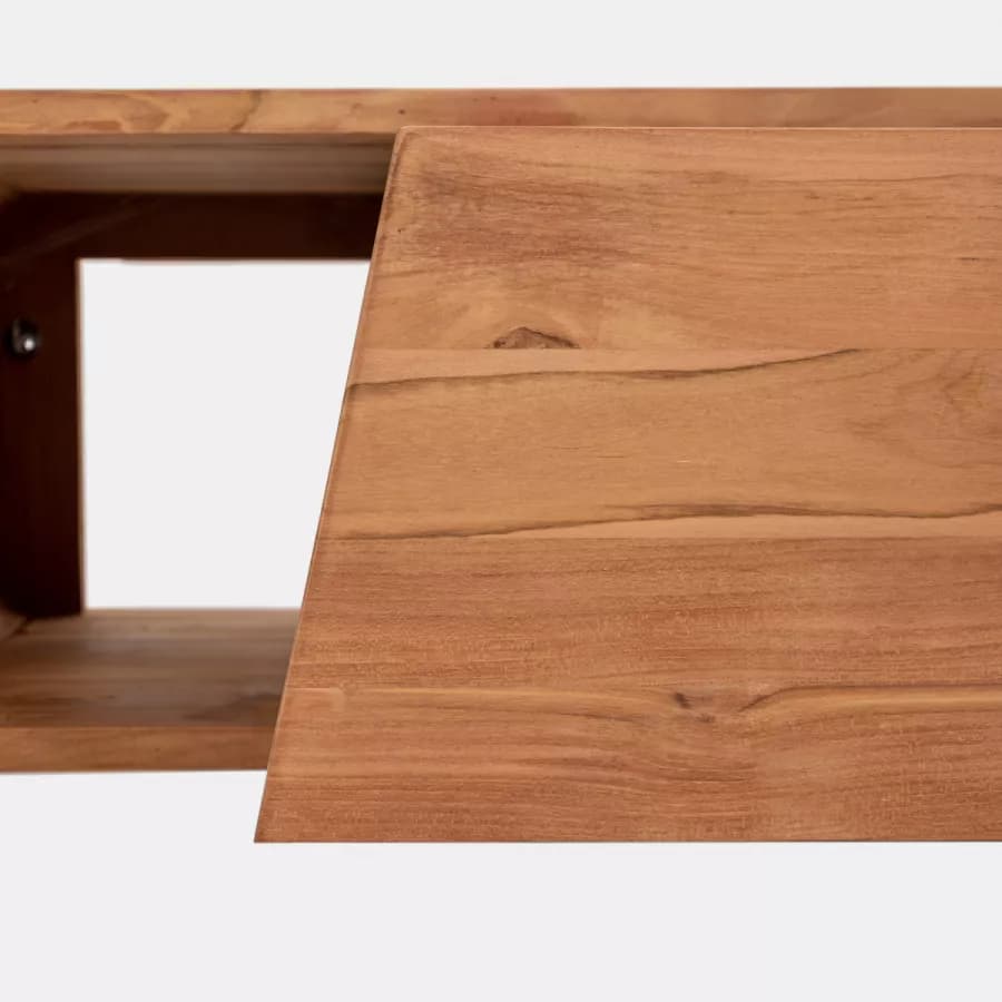 Mobile bagno sospeso 145 cm in teak naturale - Arborea