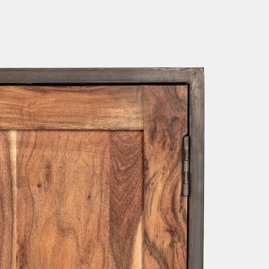 Madia 150x40 cm in legno di acacia e metallo - Freia Acacia