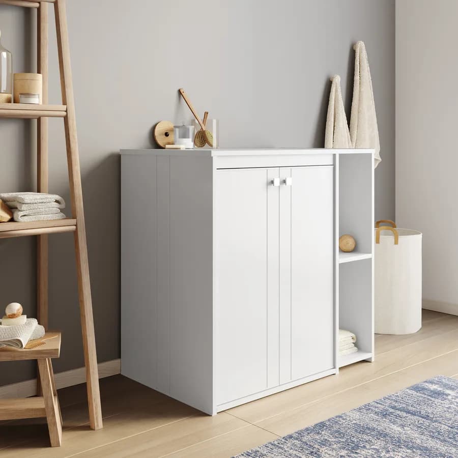 Mobile coprilavatrice 94,5 x 94 h cm con ante e vano a giorno - Vix