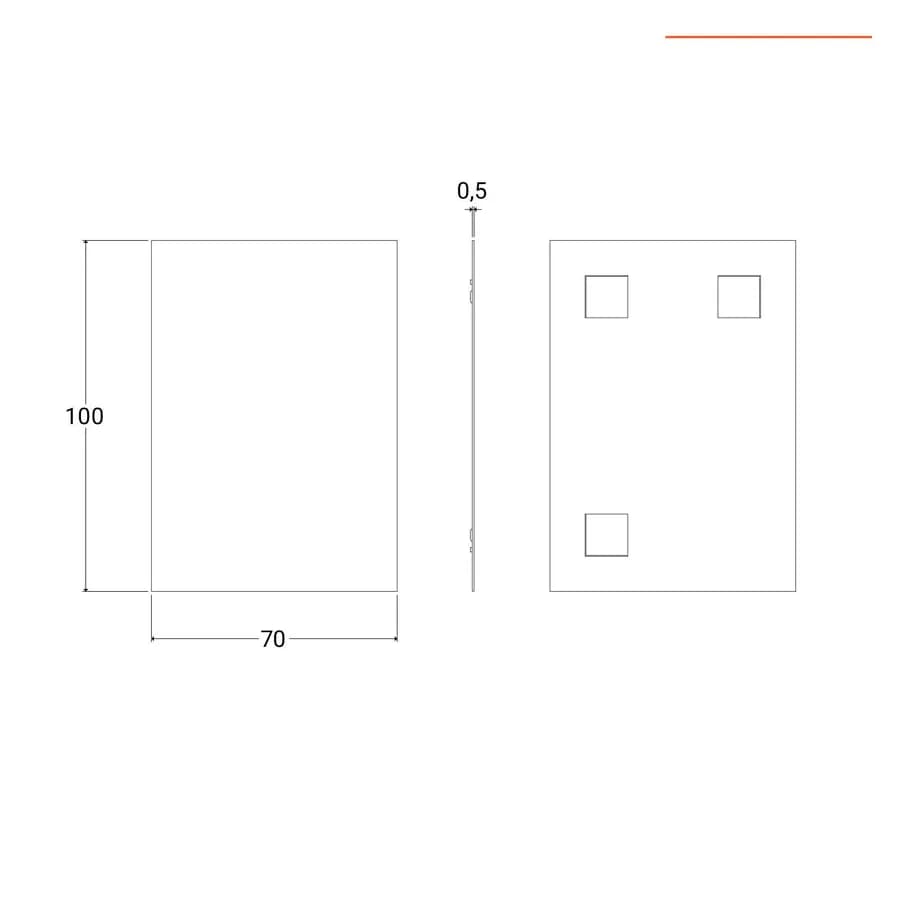Mobile bagno sospeso 100 cm bianco opaco con due cassettoni e specchio - Halley