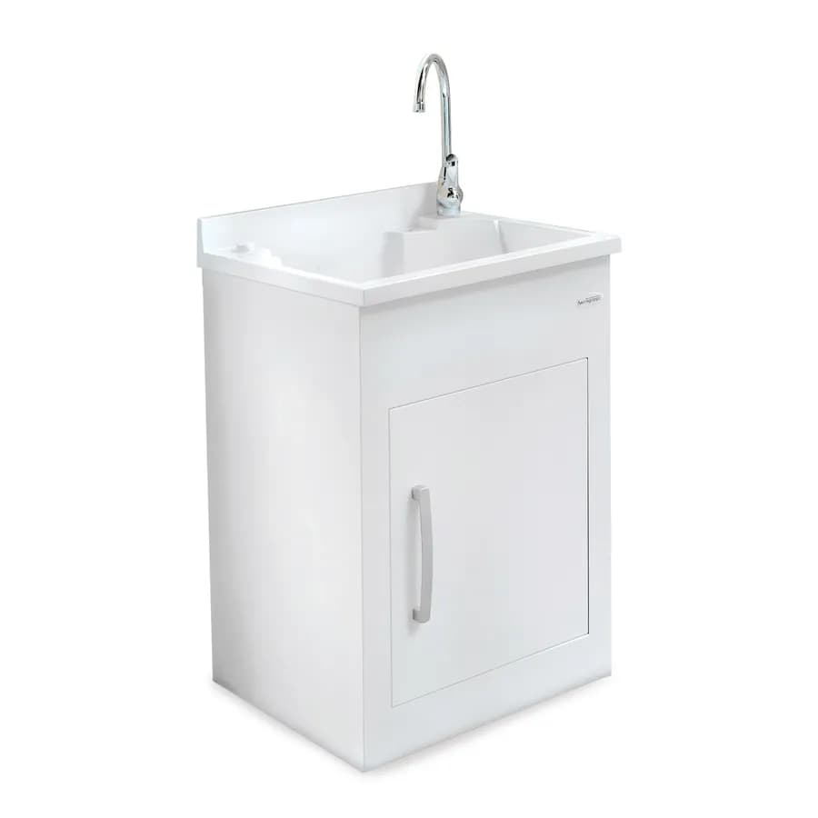 Mobile da esterno lavatoio Montegrappa Still 60x50x85h cm bianco vasca termoplastico